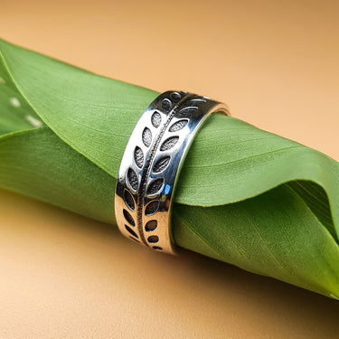 solid 925 sterling silver adjustable boho ring